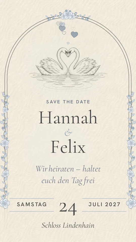 Vorschau: Schwan Save the Date