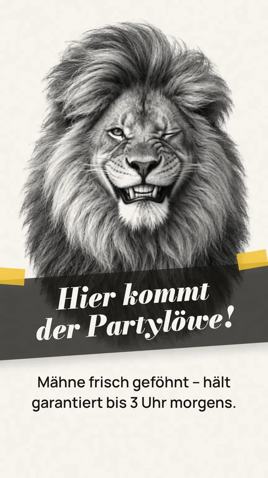 Vorschau: Tierisch pur · Partylöwe